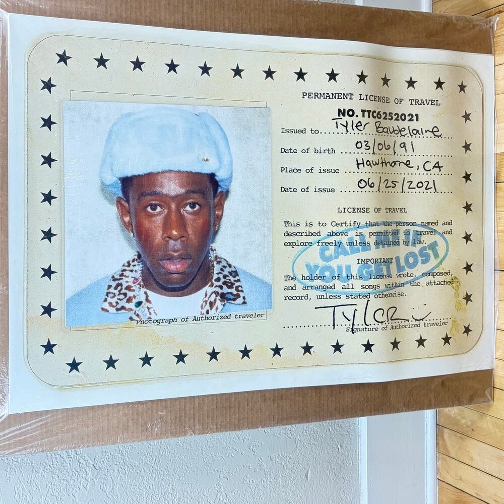 Tyler The Creator Call Me If You Get Lost Album Poster 24" x 36"